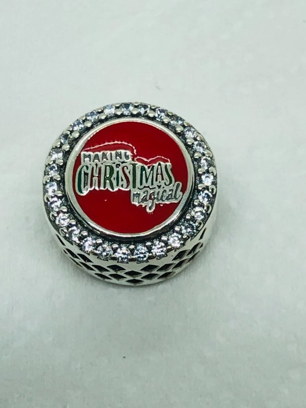 ✨ ✨Pandora Merry Christmas Charm Bead Charm S925 Sterling Silver with a Box